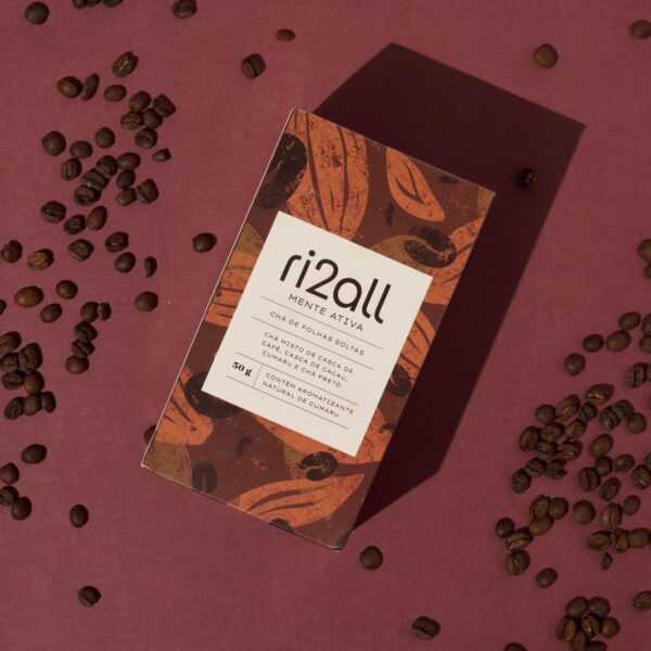 Mente Ativa - Folhas Soltas- Cáscara de Café, Casca de Cacau, Cumaru & Chá Preto